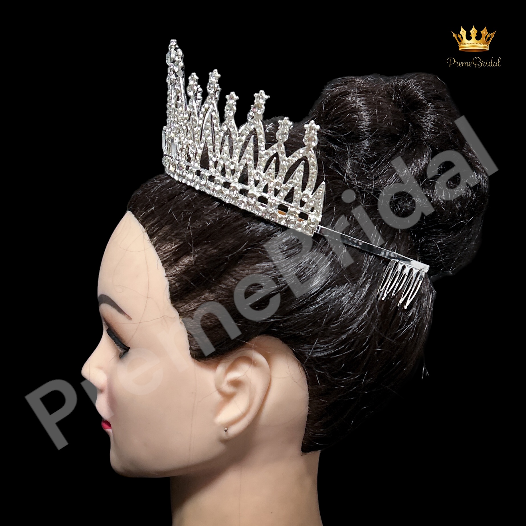 (พร้อมส่ง) เทียร่า 428 ครึ่งหัว งานเจ้าสาว งานสวย ปราณีต QCเพชรทุกเม็ด สินค้าพร้อมส่งจากไทย