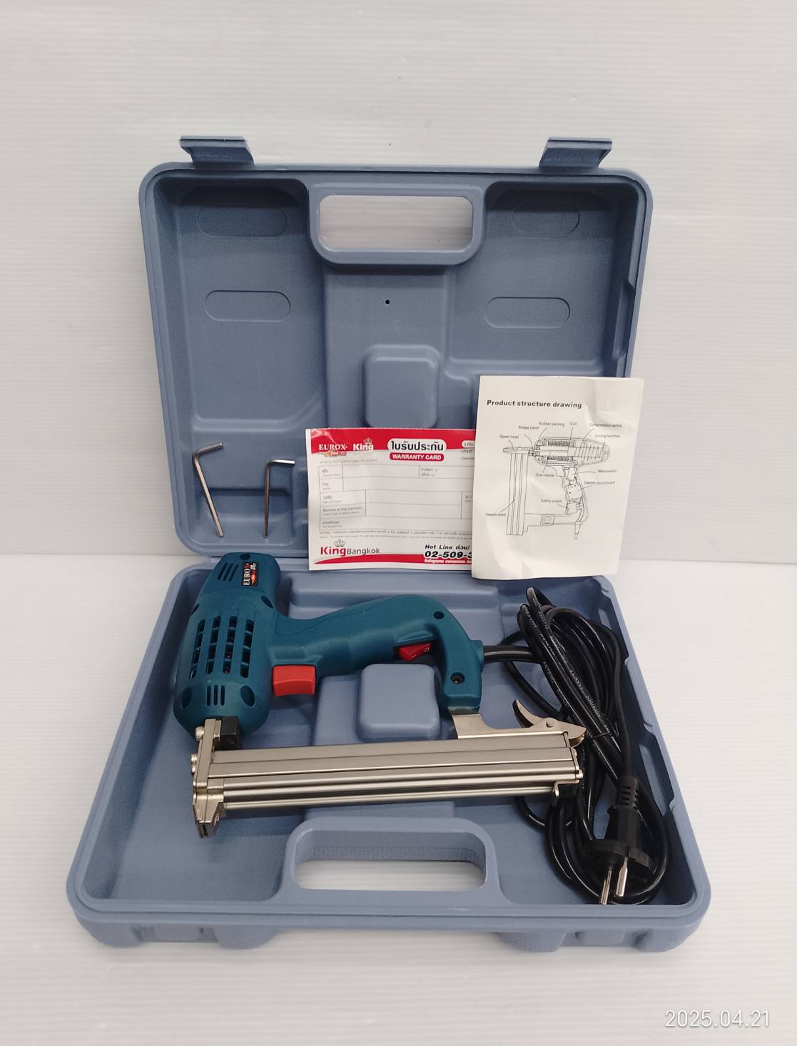 EUROX ปืนยิงแม็กไฟฟ้า ขาคู่ 1022J