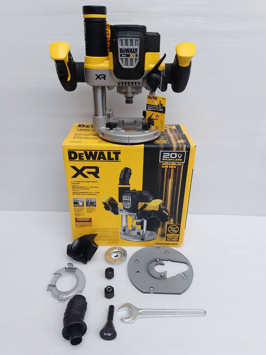 เร้าเตอร์20V 1/4"-1/2" DCW620B DEWALT (ตัวเปล่า)
