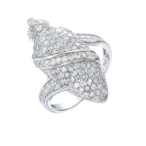 แหวนเงินแท้925เพรชประดับเพรชแท้สวิส เกรดดี น้ำใส