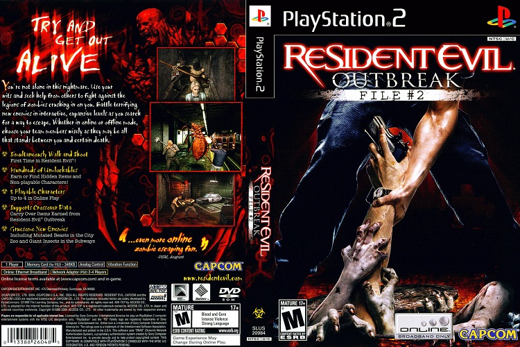 RESIDENT EVIL OUTBREAK 2 [US : DVD5 1 Disc]