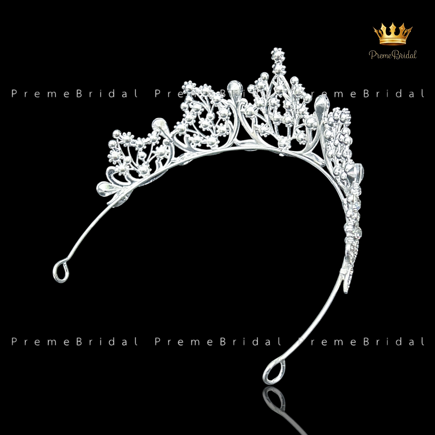 (พร้อมส่ง) เทียร่า 253 สีเงิน มงกุฎนางงาม มงกุฎเจ้าหญิง งานสวย ปราณีต QCเพชรทุกเม็ด สินค้าพร้อมส่งจากไทย