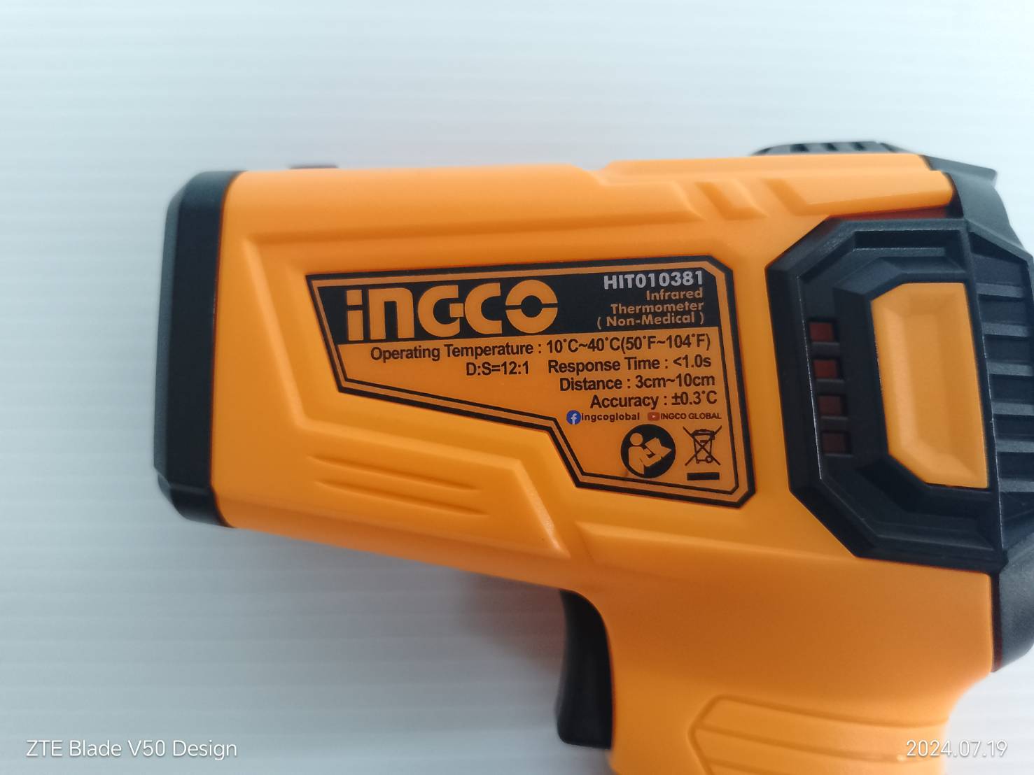 INGCO(อิงโก้)| เครื่องวัดอุณหภูมิอินฟราเรด(ร่างกาย) HIT010381