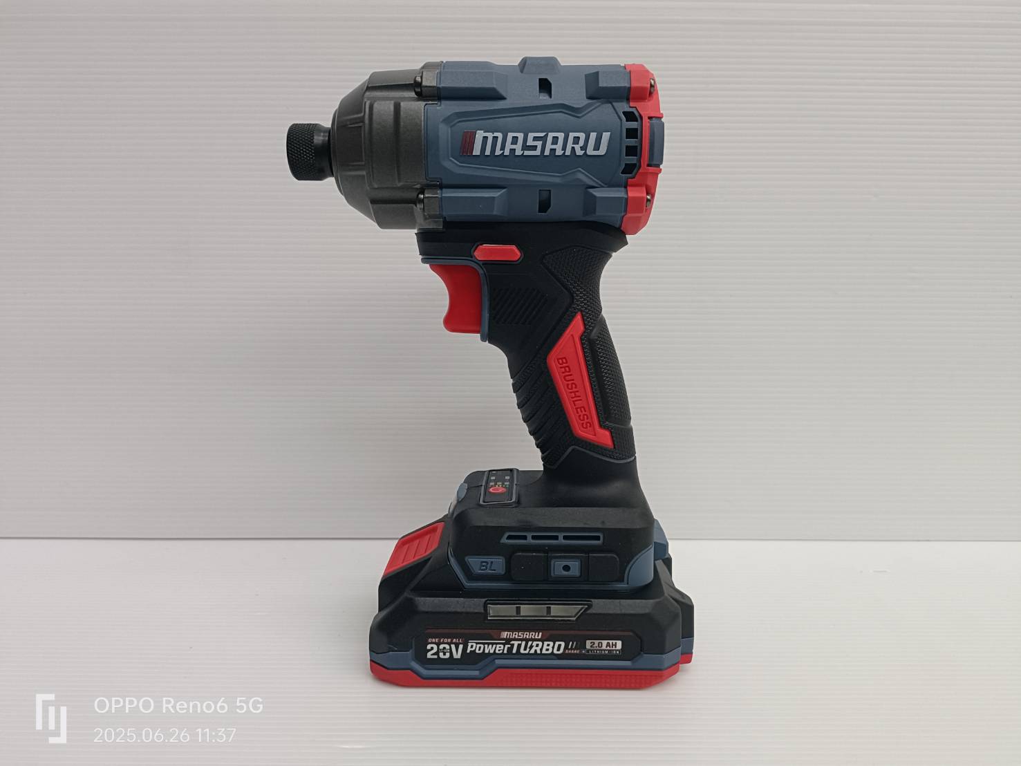 MASARU รุ่น SCDI-145-B2 ไขควงกระแทก20V 250N.m มอเตอร์ Brushless พร้อมอุปกรณ์ครบชุด Power Turbo
