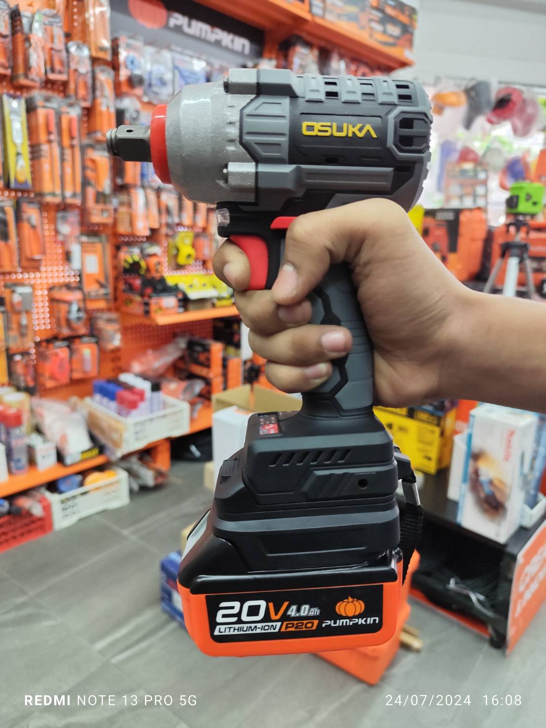 อแดปเตอร์แปลงแบต20V MAKITA หรือ PUMPKIN (P20) มาใช้กับเครื่อง OSUKA