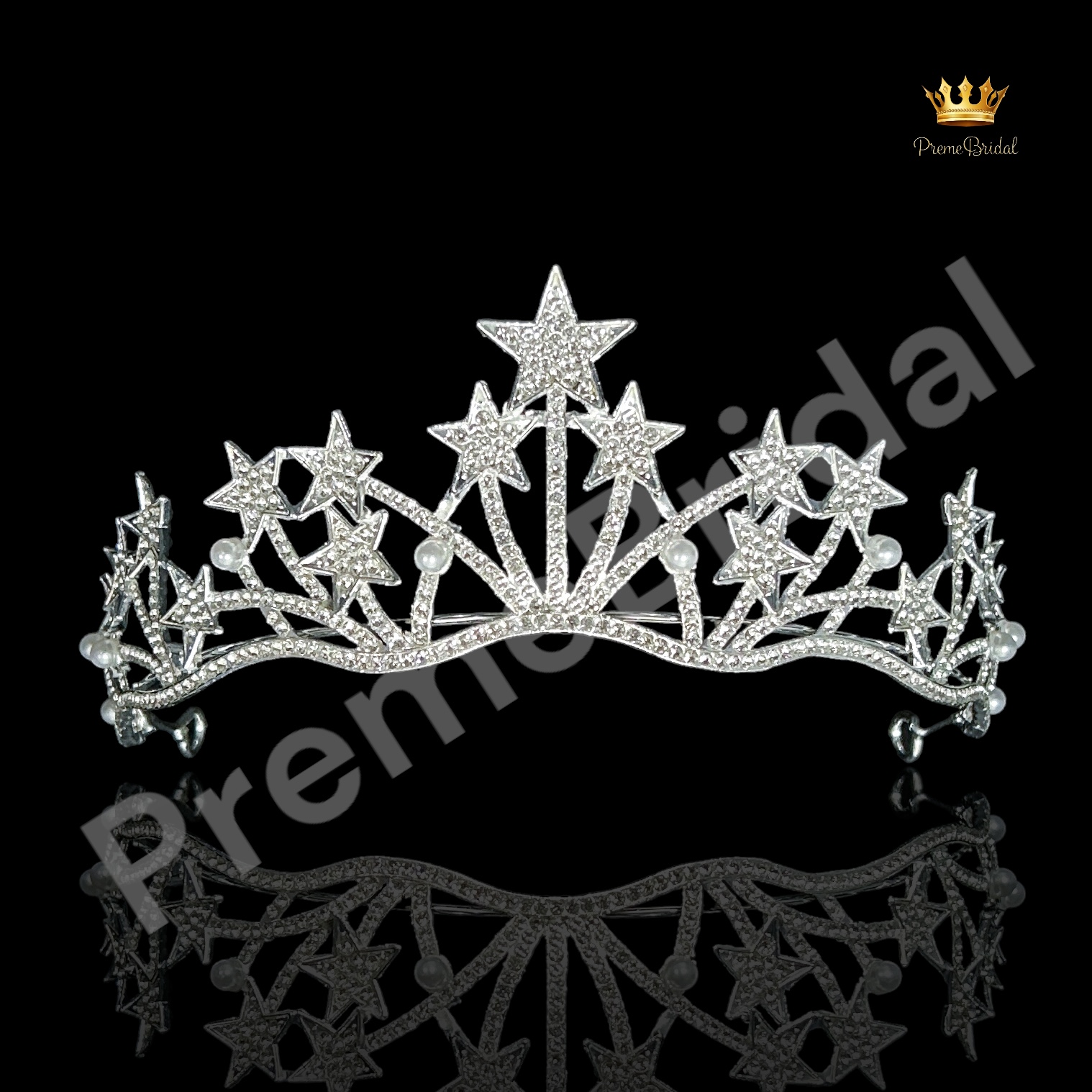 (พร้อมส่ง) เทียร่า 255 สีเงิน มงกุฎนางงาม มงกุฎเจ้าหญิง งานสวย ปราณีต QCเพชรทุกเม็ด สินค้าพร้อมส่งจากไทย