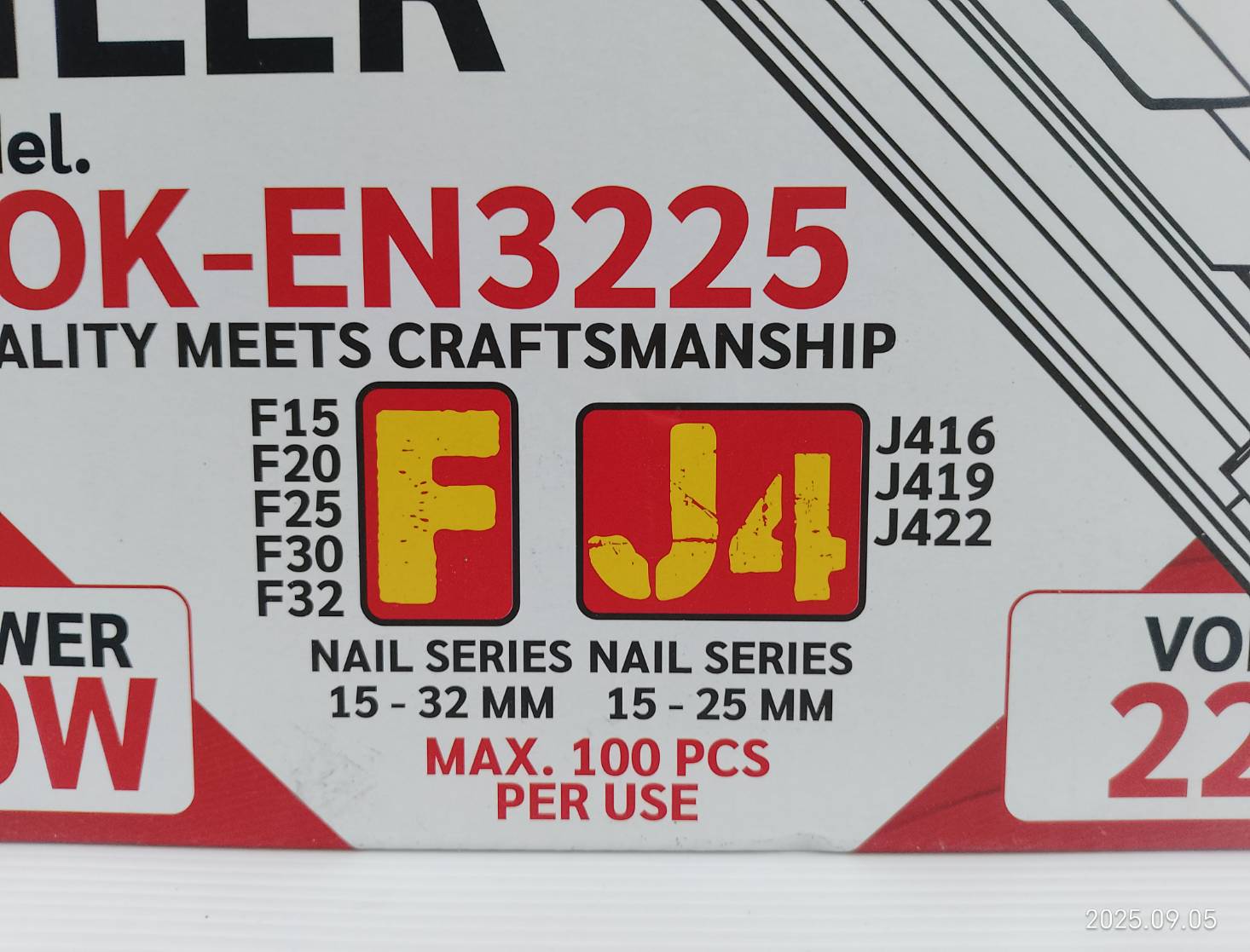 ปืนยิงตะปูไฟฟ้า 2in1 A-OK-EN3225 OKURA