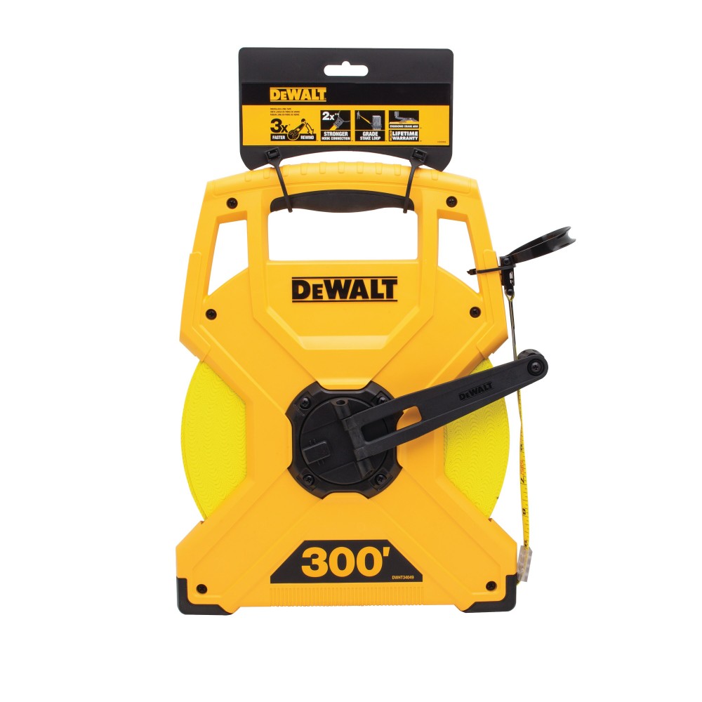 เทปวัดสายไฟเบอร์/เทปวัดที่30เมตร DWHT34066 DeWALT