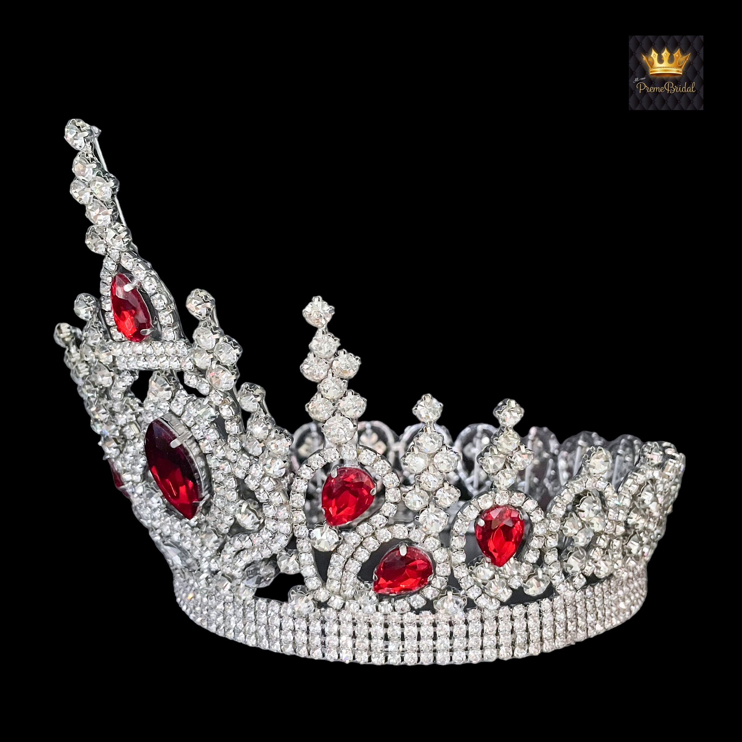 (พร้อมส่งจากไทย) มงกุฏ 108 สีแดง มงกุฎนางงาม มงกุฎเพชร มงกุฎประกวด สินค้าพร้อมส่ง ไม่ต้องรอนาน งานพรีเมี่ยม