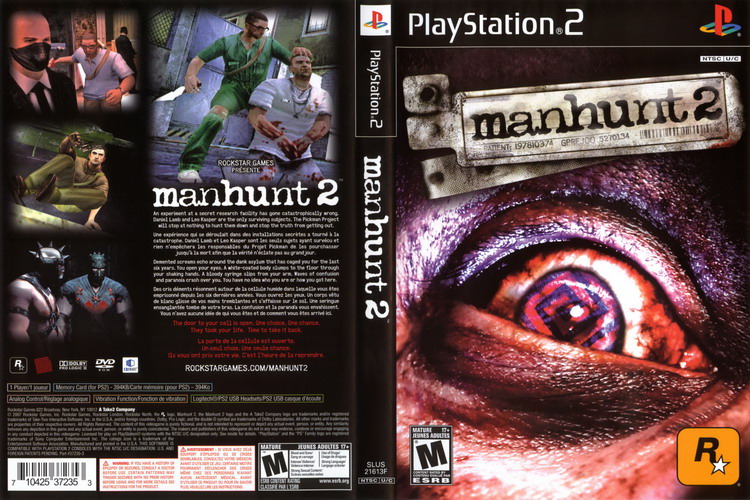 MANHUNT 2 [US : DVD5 1 Disc]