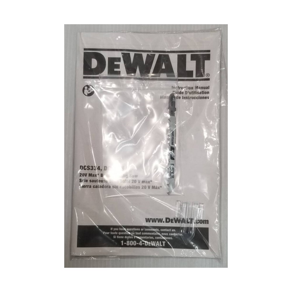 จิกซอไร้สาย20V DCS335B DEWALT