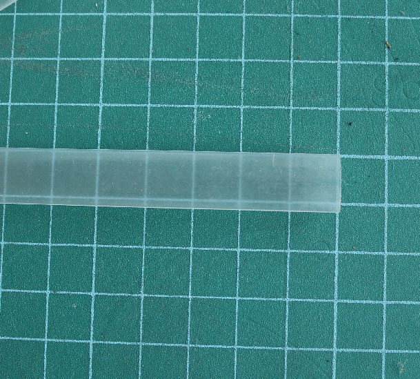 1x ท่อหด สีขาวใส ขนาด 7 มม. ยาว 1 เมตร