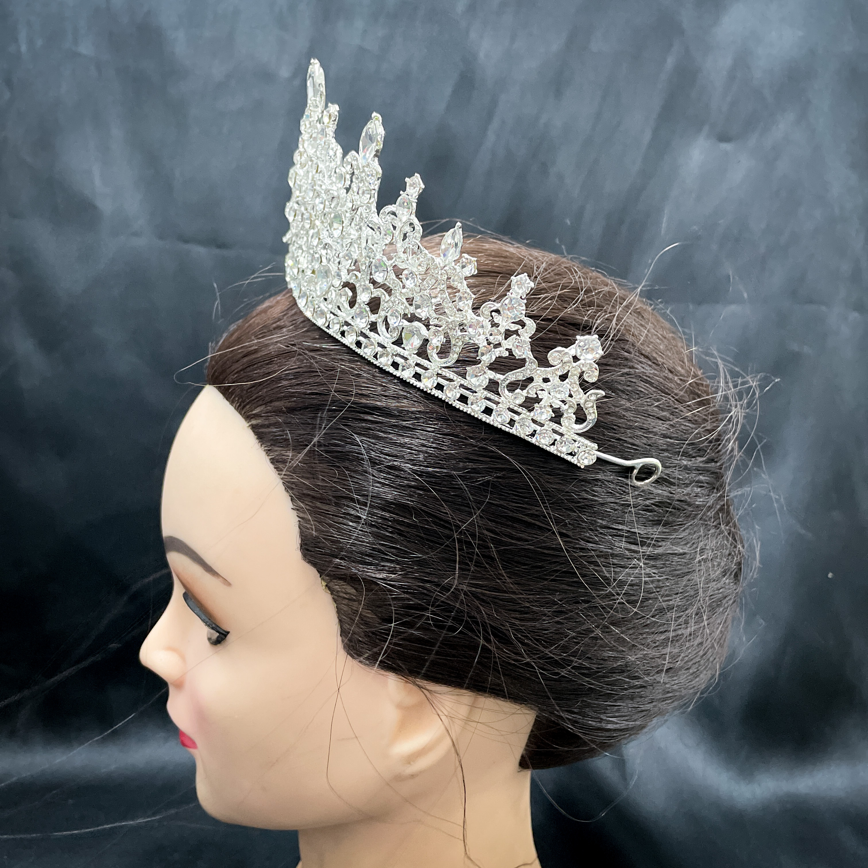 (พร้อมส่ง) เทียร่า 340 สีเงิน งานสวย ปราณีต QCเพชรทุกเม็ด สินค้าพร้อมส่งจากไทย