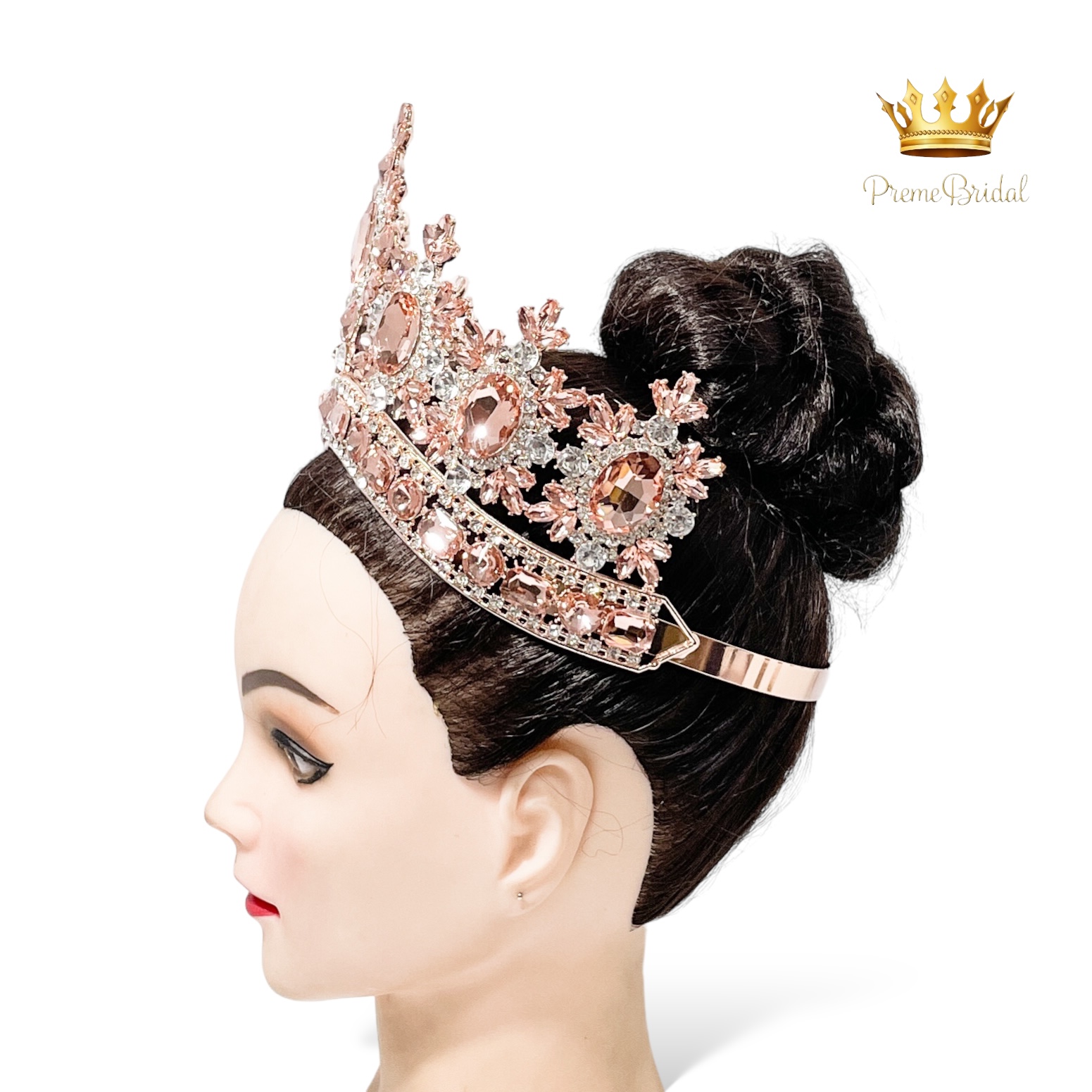 (พร้อมส่งจากไทย) มงกุฏ 100 สีโรสโกลด์ มงกุฎนางงาม มงกุฎเพชร มงกุฎประกวด สินค้าพร้อมส่ง ไม่ต้องรอนาน งานพรีเมี่ยม