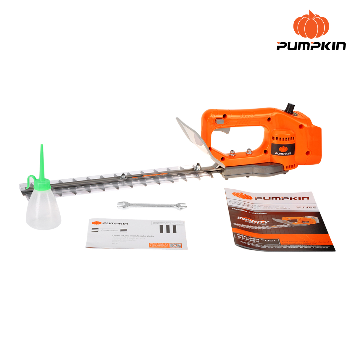 PUMPKIN ตัดแต่งพุ่ม12นิ้ว 20V INF-S12CHB / 50386 (ตัวเปล่า) (ใบตรง)