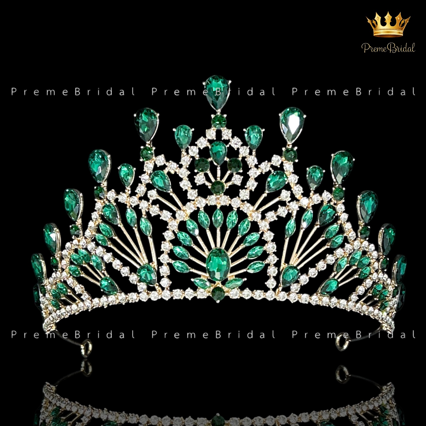 (พร้อมส่ง) เทียร่า 448 มงกุฎครึ่งหัว ไซส์นางงาม ปราณีต QCเพชรทุกเม็ด สินค้าพร้อมส่งจากไทย