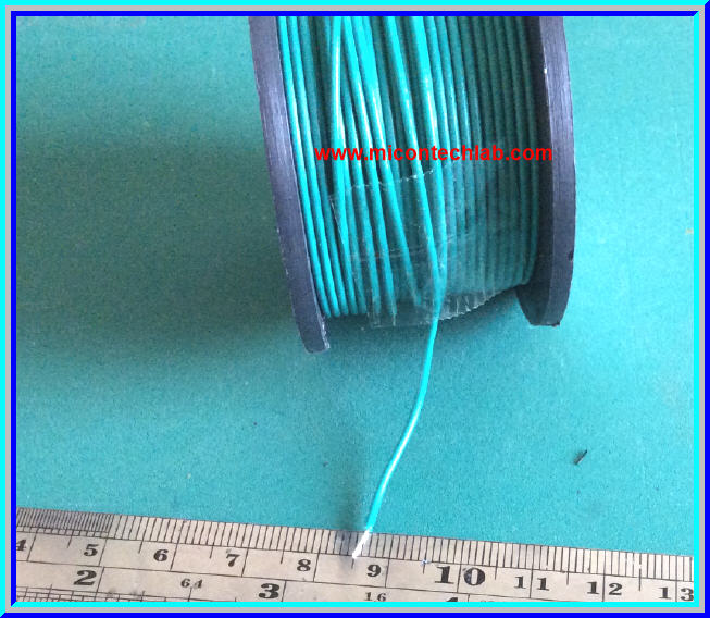 1x Cable Wire AWG#26 Length 30 meters (100ft) Green color