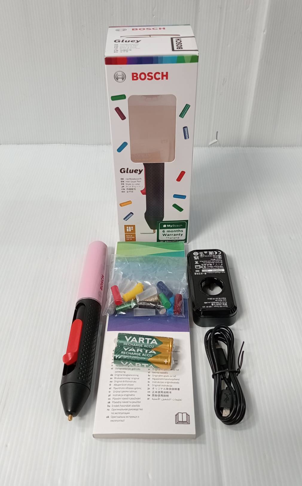 ปากกายิงกาวร้อนไร้สาย Gluey BOSCH สีชมพู Cupcake