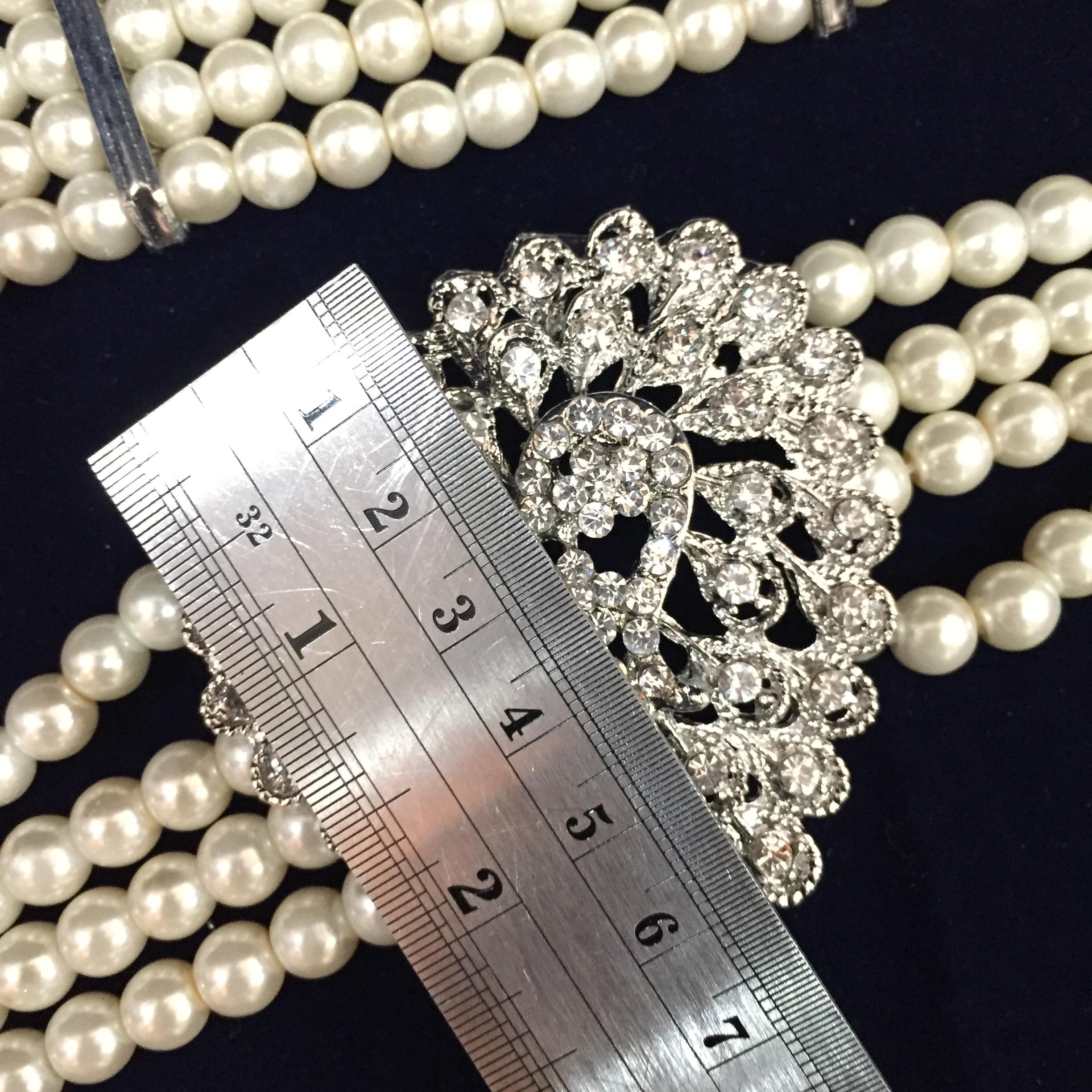 (พร้อมส่ง) เข็มขัดมุก014 (มีตำหนิที่หัวเข็มขัด)