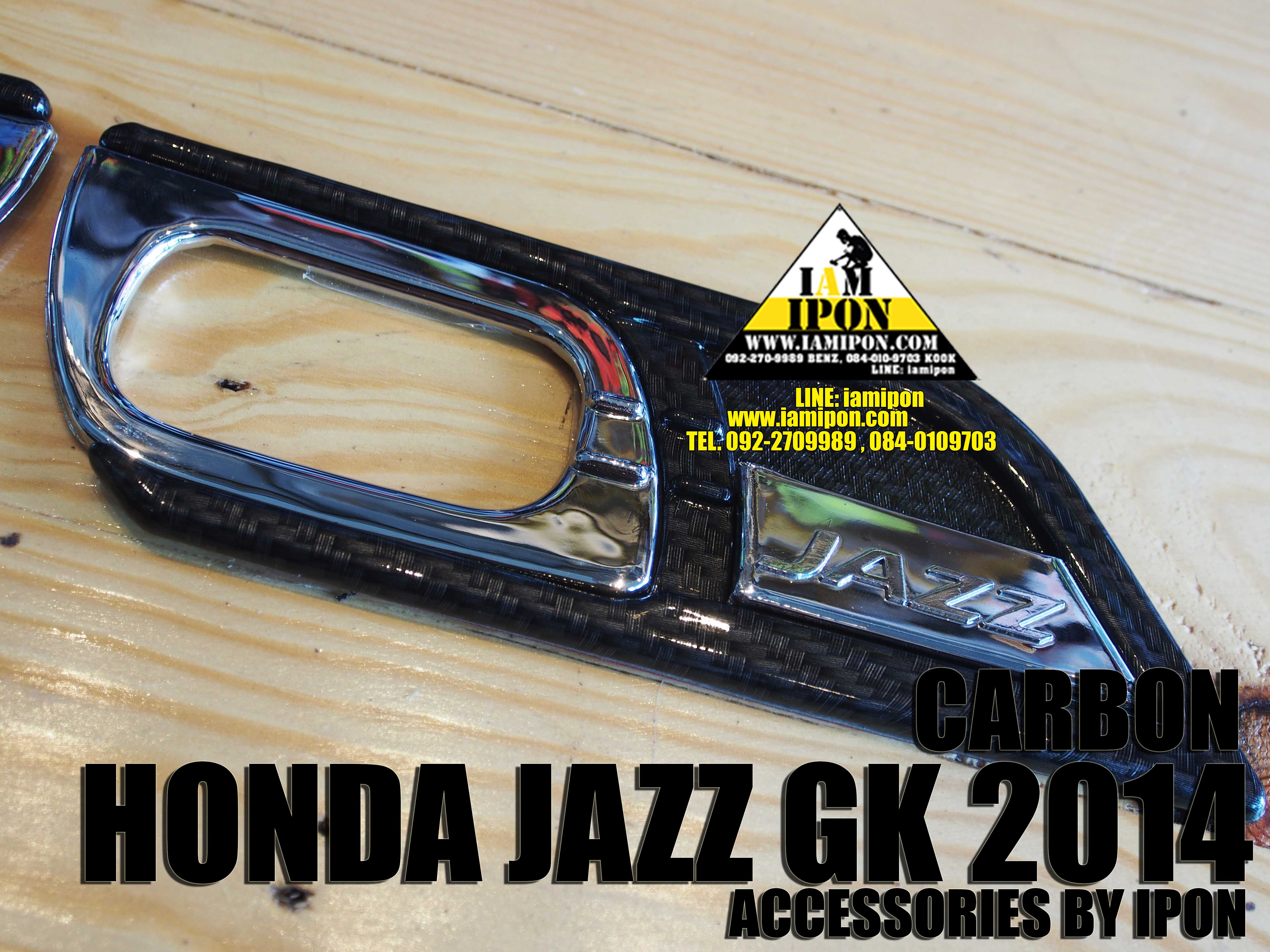 SIDE VENT CARBON JAZZ GK 2014 ครอบแก้มคาร์บอนแจ๊สจีเค 2014