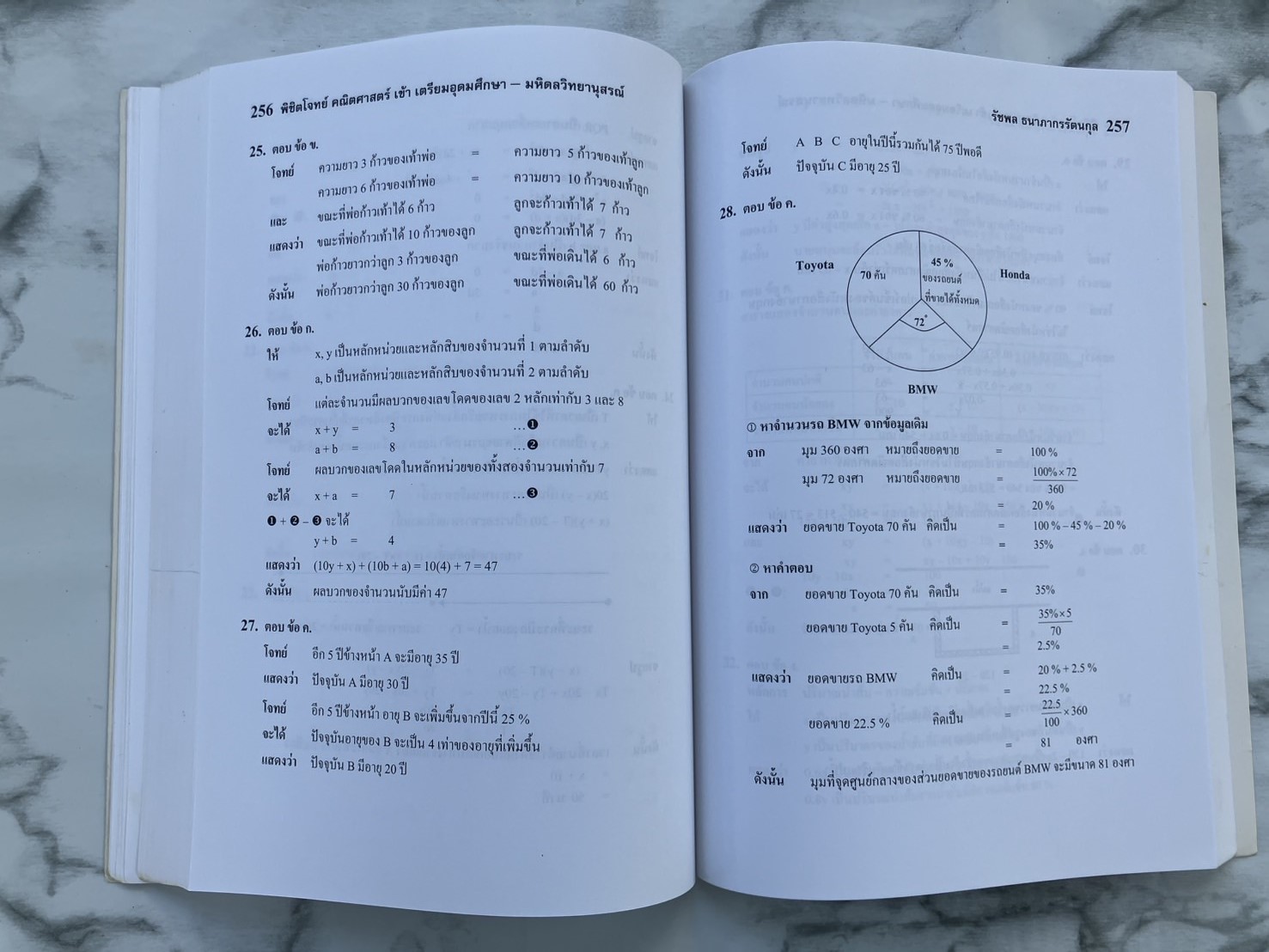 หนังสือมือสอง พิชิตโจทย์คณิตศาสตร์เข้า เตรียมอุดม-มหิดลวิทยานุสรณ์