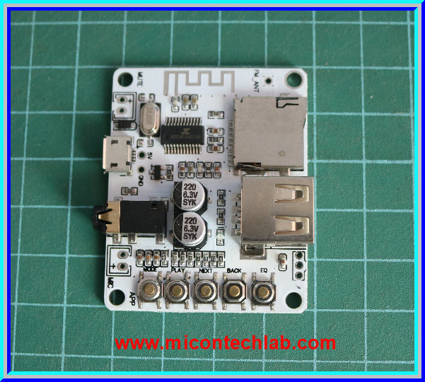 1x แผงวงจรออดิโอบลูทูธ Audio Bluetooth Receiver