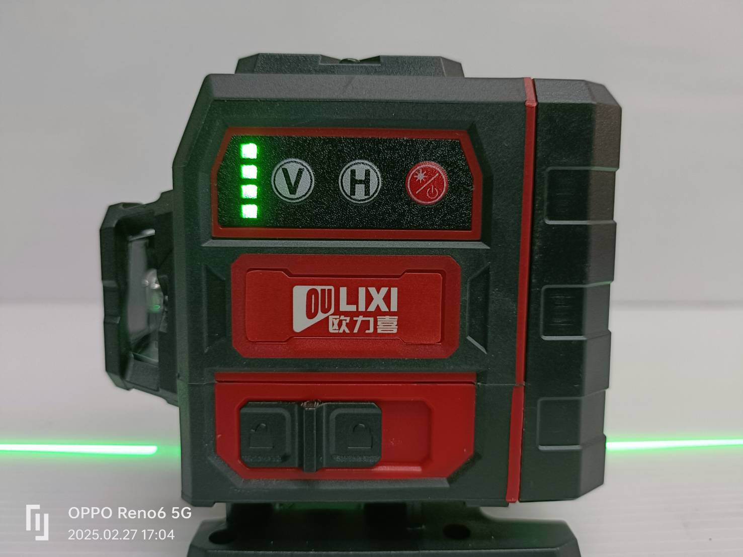 เลเซอร์12เส้น สีเขียว Mini 3D OULIXI