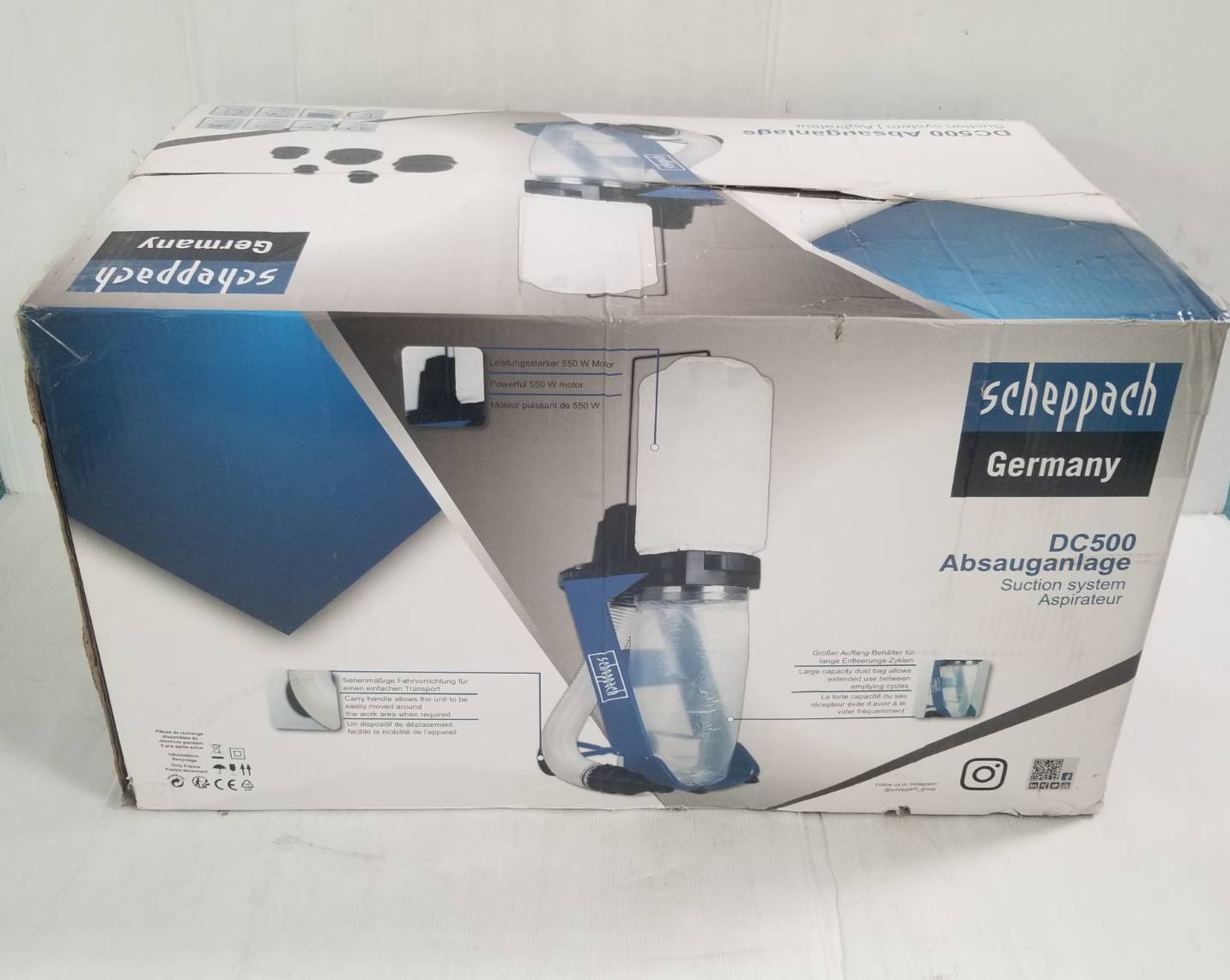 เครื่องดูดฝุ่นเศษไม้ DC500 SCHEPPACH