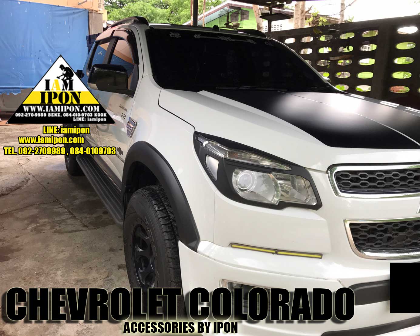 HEAD LAMP COVER CHEVROLET ALL NEW COLORADO 2012 ครอบไฟหน้าดำด้านออนิวโคโลราโด 2012