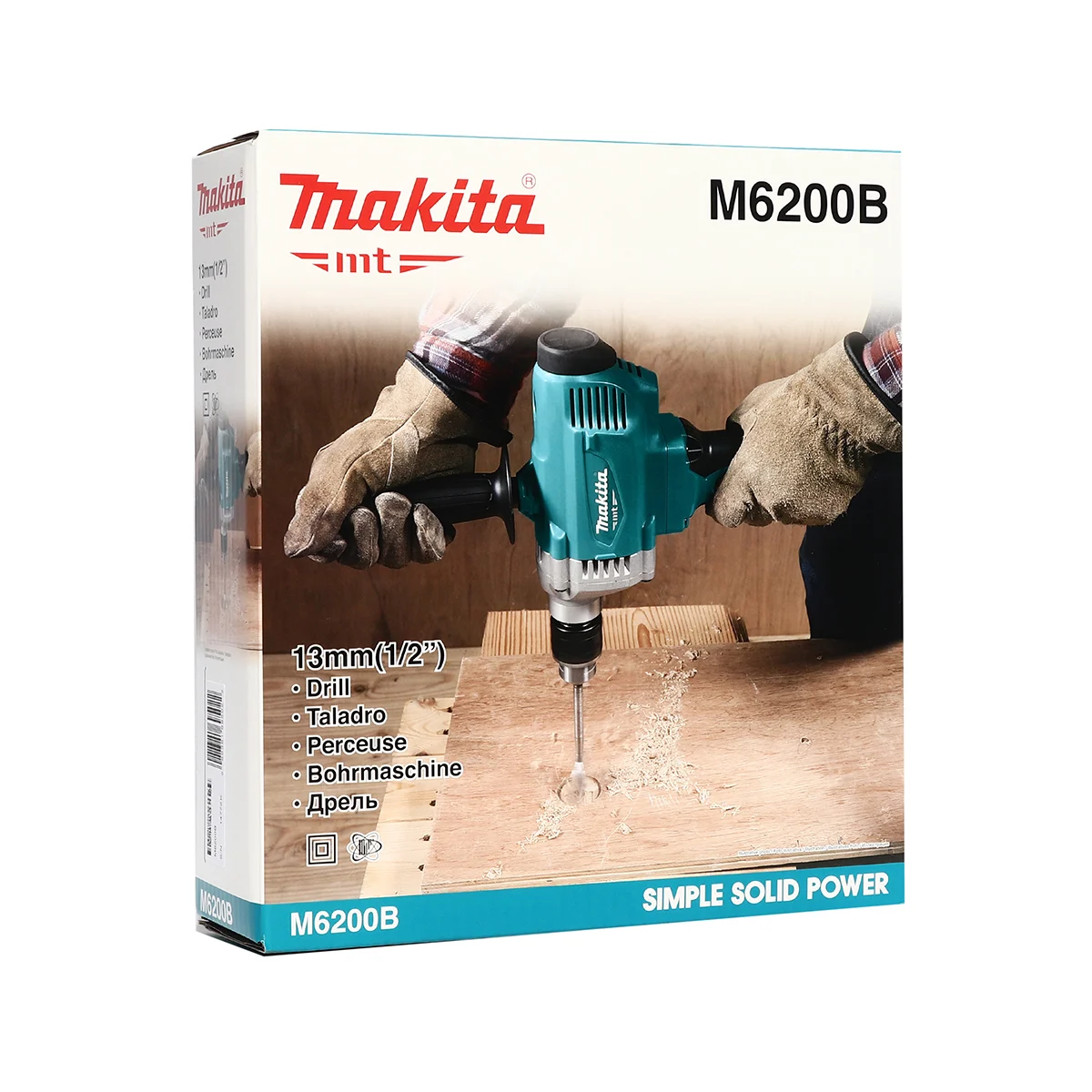 M6200B สว่าน 2 มือ 1/2″ (13 มิล) 800 วัตต์ ปรับรอบ 0-700 RPM MAKITA (MT Series)