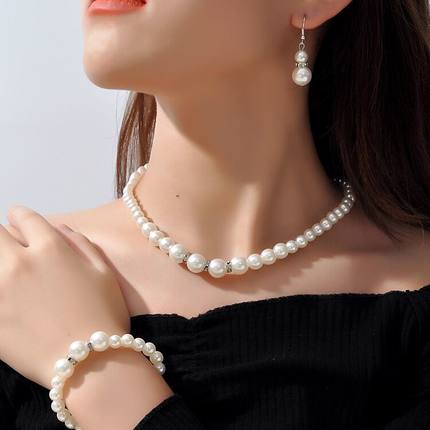 (พร้อมส่ง) สร้อยคอไข่มุกเหมือนแท้ รุ่น 022 | สวยหรู เกรดพรีเมี่ยม | ร้านค้าไทย ส่งไว