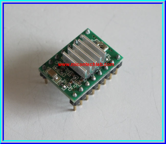 1x แผงวงจรขับสเตปมอเตอร์ A4988 Stepper Motor Driver + Heatsink