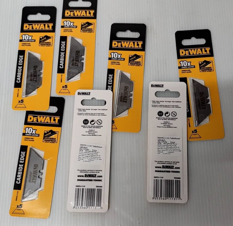 ใบมีด CARBIDE EDGE DWHT0-11131 DEWALT (5ใบ/แพค)