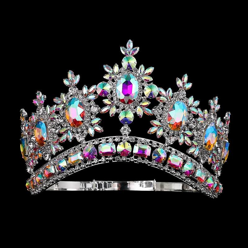 (พร้อมส่งจากไทย) มงกุฏ 100 สีรุ้ง มงกุฎนางงาม มงกุฎเพชร มงกุฎประกวด สินค้าพร้อมส่ง ไม่ต้องรอนาน งานพรีเมี่ยม