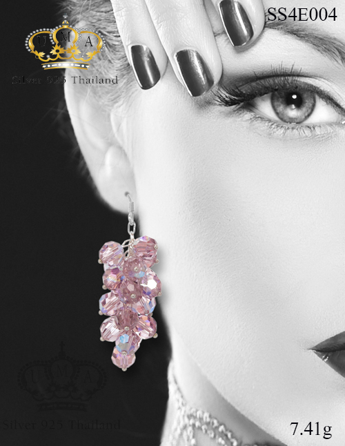 ต่างหูคริสตัล - Crystal swarovski earrings