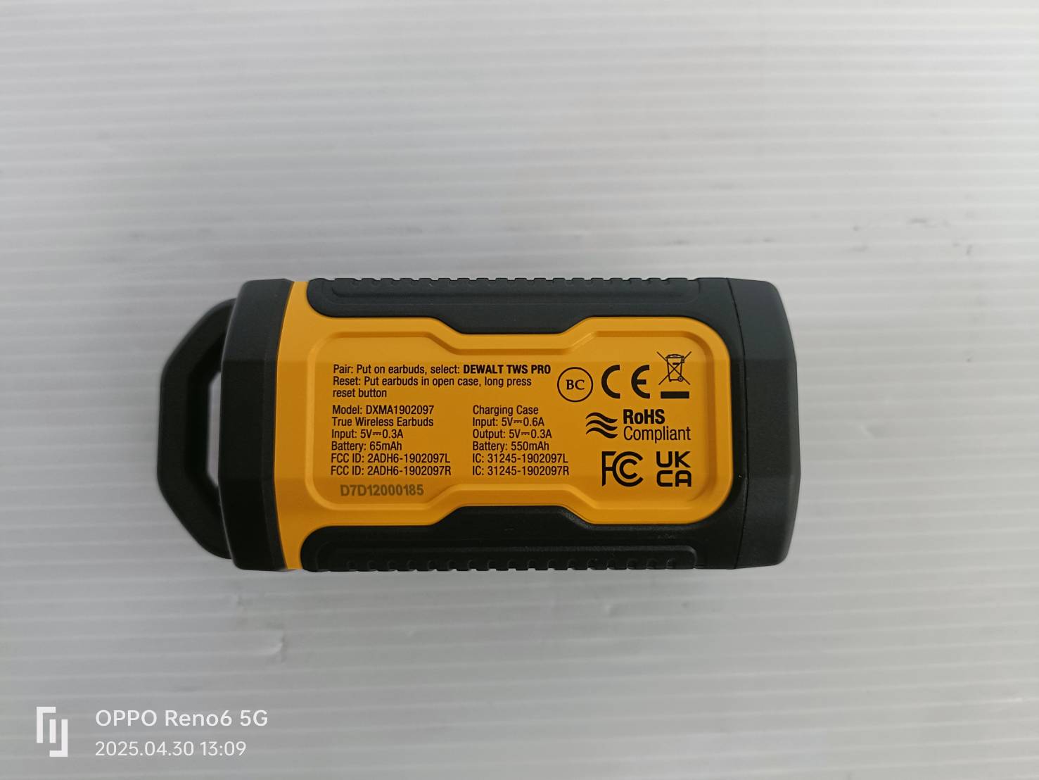 DEWALT หูฟัง Jobsite PRO-X2 Bluetooth 5.0 DXMA1902097E