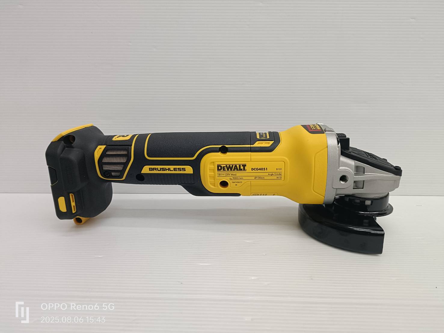 หินเจียรไร้สาย20V DCG4051N-B1 DEWALT (ตัวเปล่า)
