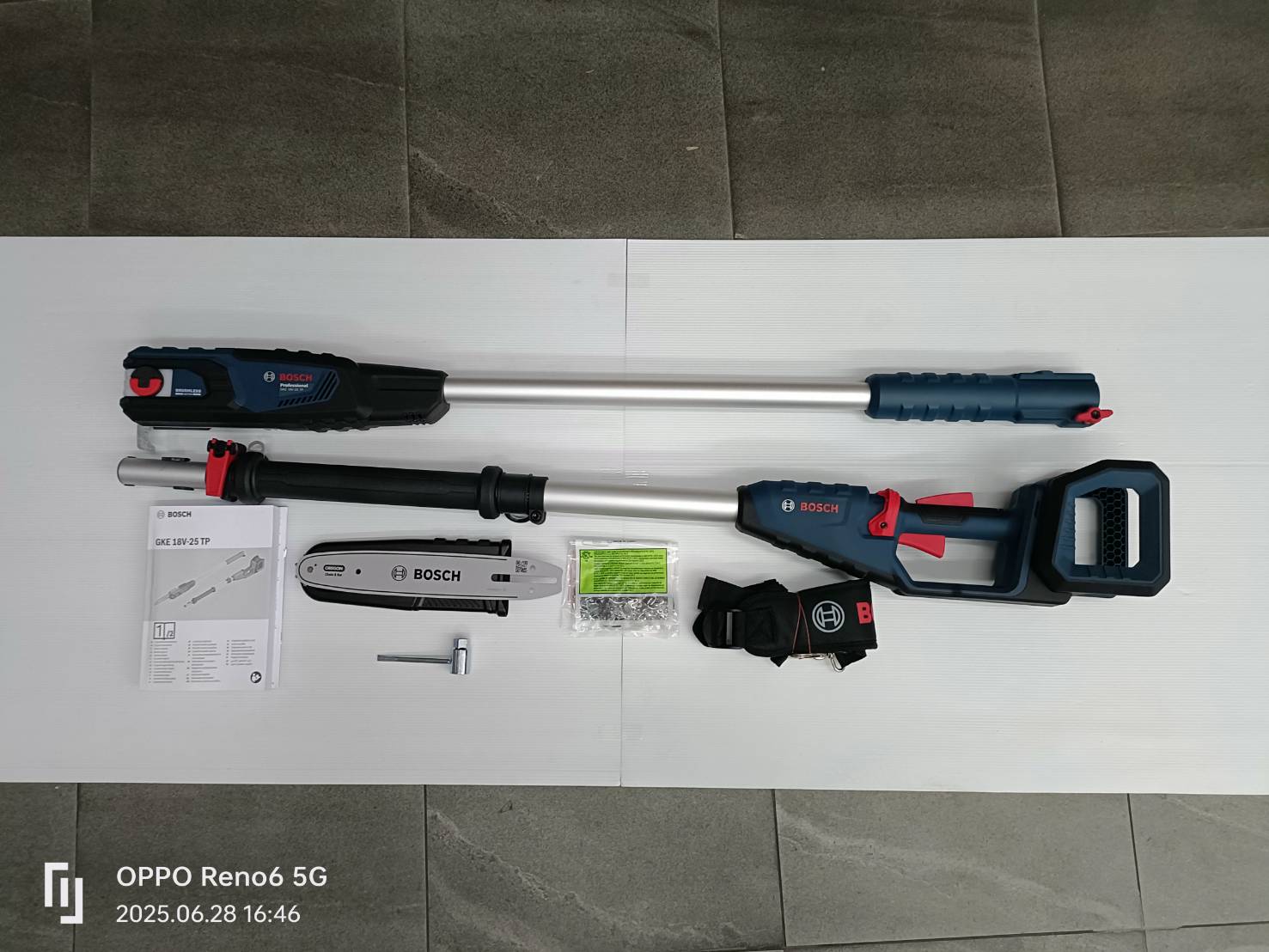 เลื่อยโซ่10"ด้ามยาว GKE18V-25TP BOSCH SOLO