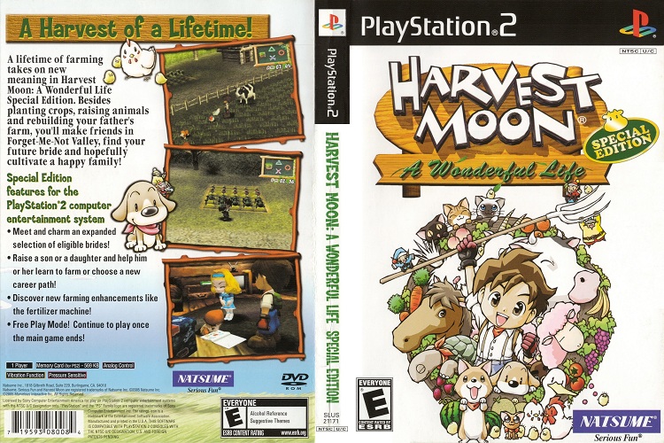 HARVEST MOON A WONDERFUL LIFE SPECIAL EDITION [US : DVD5 1 Disc]