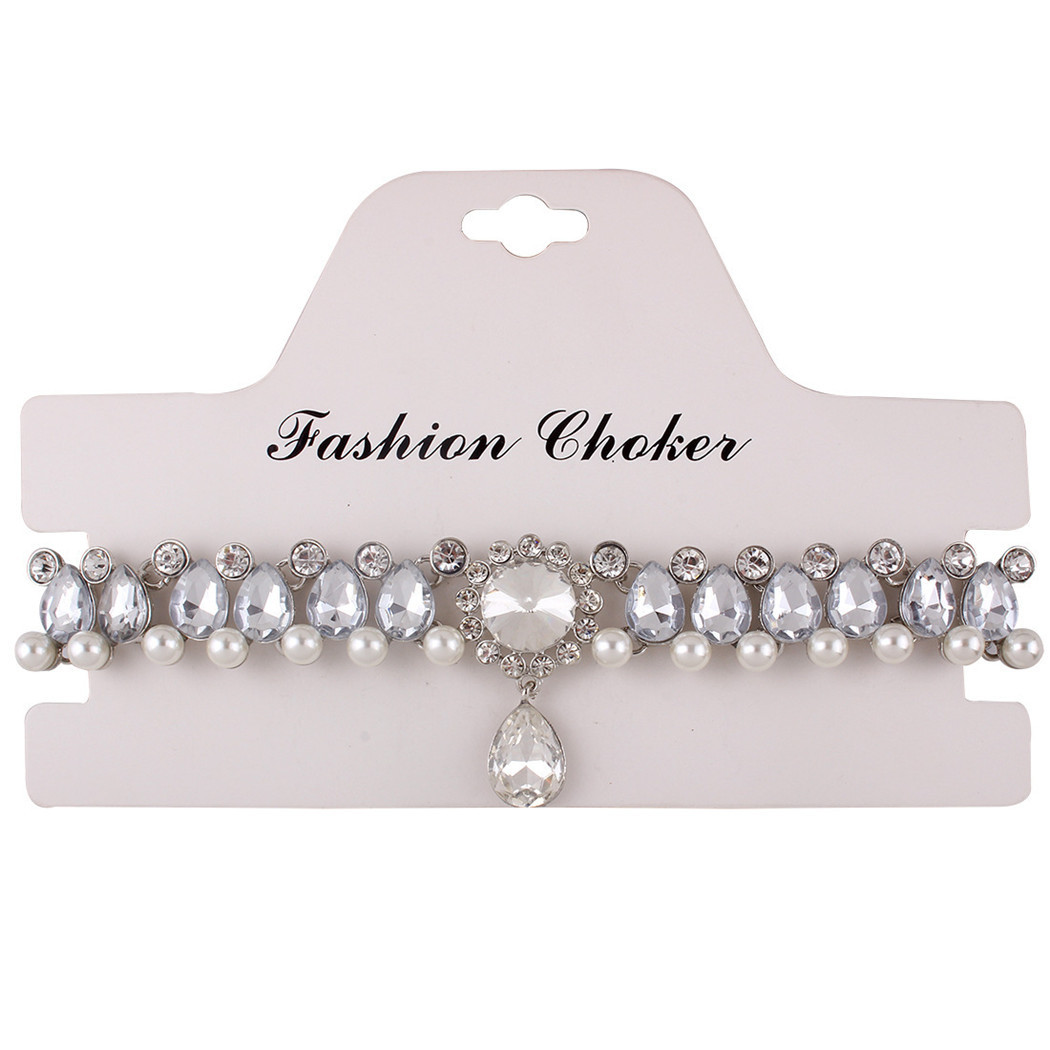 (พร้อมส่ง) โชคเกอร์ 012 สีเงิน โชกเกอร์ สร้อยคอแพชั่น งานเกรด QC มาแล้ว ส่งเร็ว