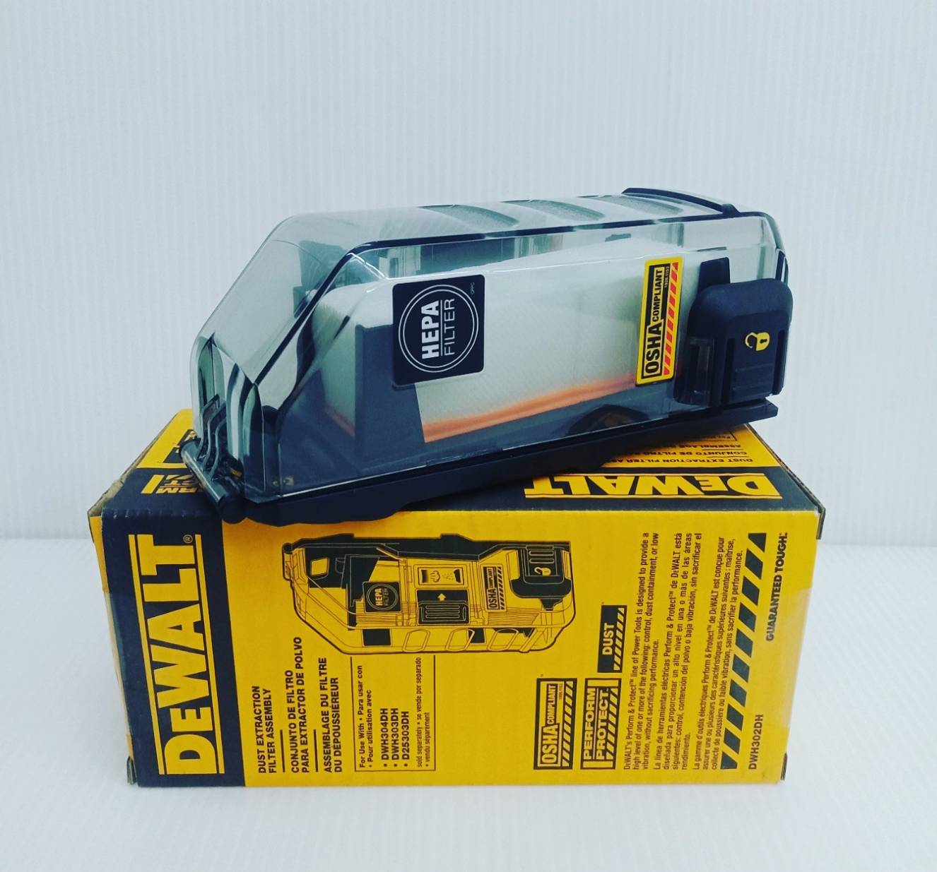 กล่องเก็บฝุ่น รุ่น DWH302DH DEWALT สำหรับเครื่องDWH304DH/DWH303DH/D25303DH