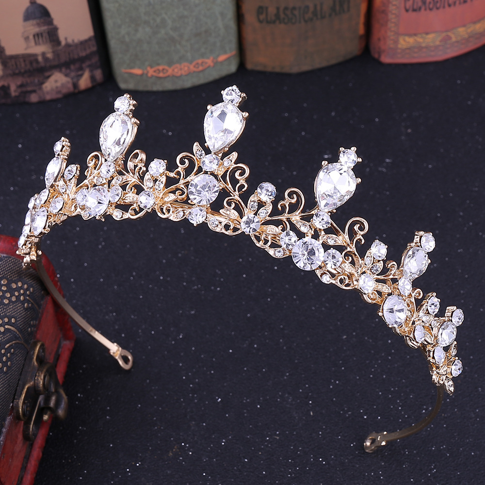 (พร้อมส่ง) เทียร่า 161 สีทอง มงกุฎนางงาม มงกุฎเจ้าหญิง งานสวย ปราณีต QCเพชรทุกเม็ด สินค้าพร้อมส่งจากไทย