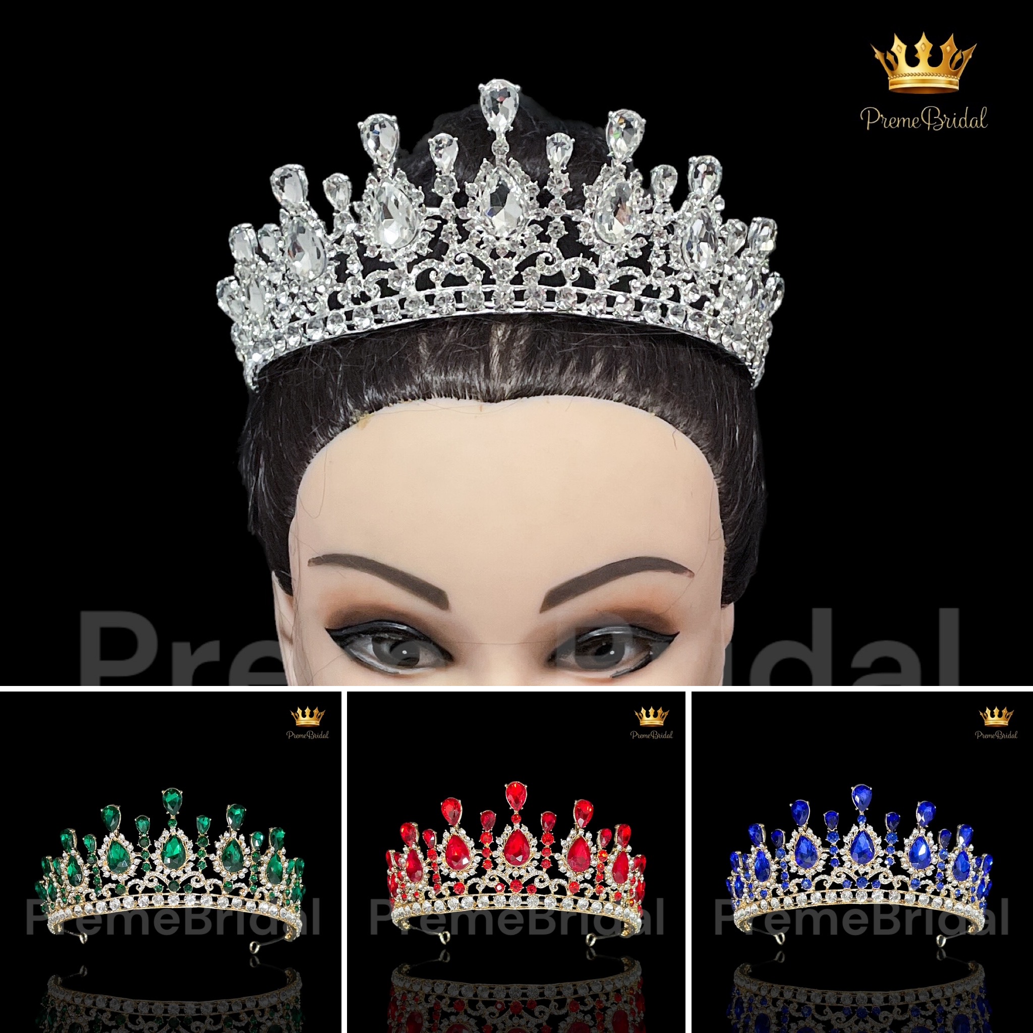 (พร้อมส่ง) เทียร่า 401 มงกุฎนางงาม งานสวย ปราณีต QCเพชรทุกเม็ด สินค้าพร้อมส่งจากไทย