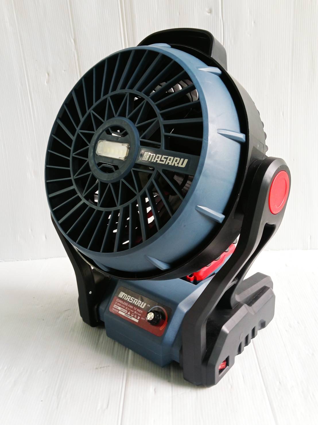 MASARU พัดลมไร้สาย SCFP-900-B1 12" มีไฟในตัว Power Turbo 20V แบตรุ่นใหม่