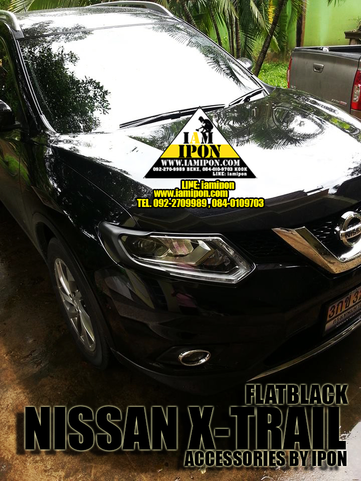 ครอบไฟหน้า NISSAN X-TRAIL ดำด้าน