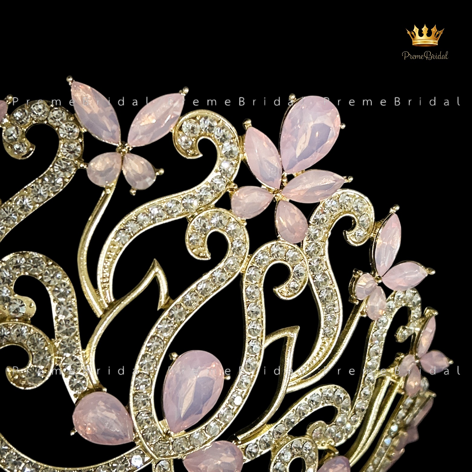 (พร้อมส่งจากไทย) มงกุฏ 143 สีทอง-ชมพู สำหรับนางงาม ขนาดใหญ่ งานโลหะฐานกลมปรับขนาดได้ ส่งด่วน ส่งจาก จ.อุบลราชธานี