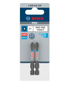 ดอกไขควงกระแทก PRO IMPACT PH2-55มม. 2ดอก/แพค #2608522520