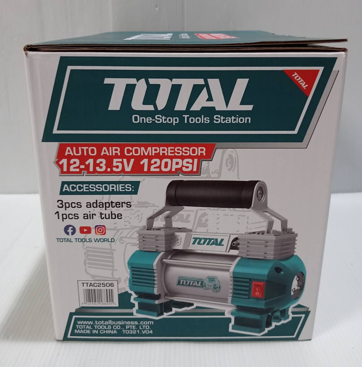 ปั้มลม12V 2สูบ TTAC2506 TOTAL