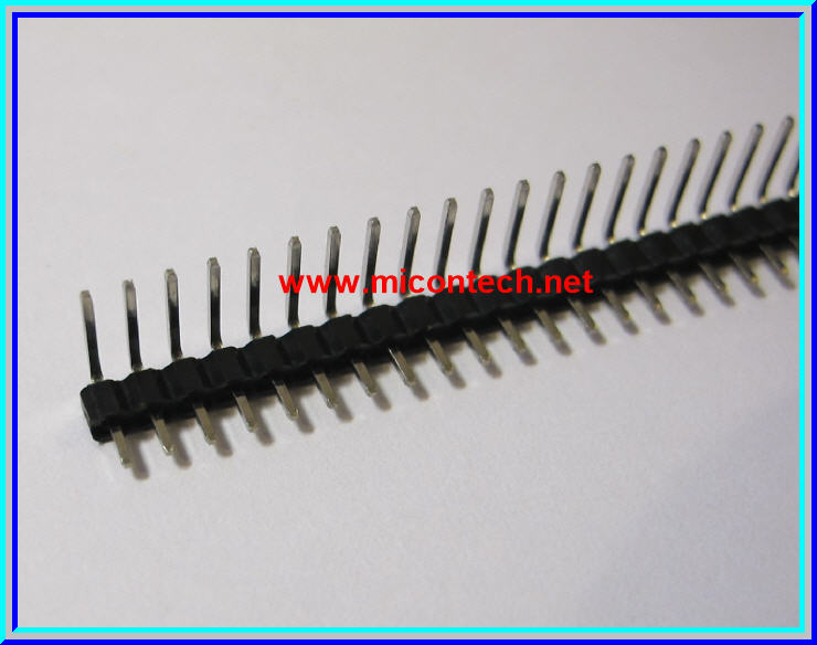 5x Pin header 2.54mm 1x40 ways Angle SIL