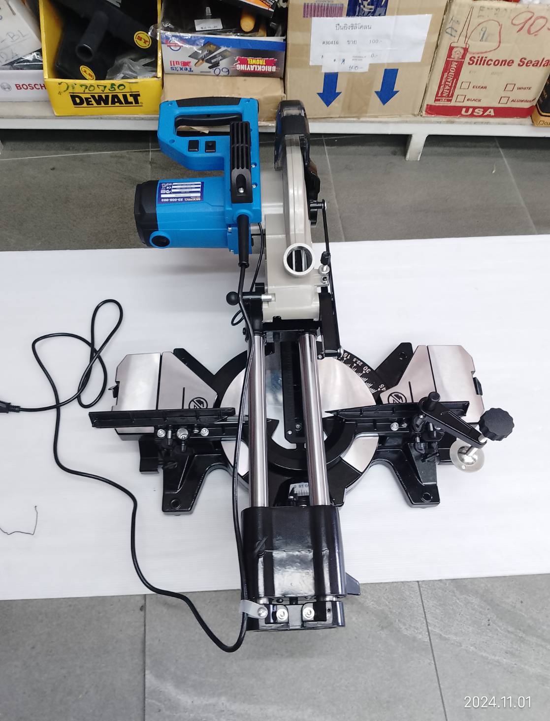 แท่นตัดองศา10" 23-005-003 MIXPRO สไลด์ได้ มีเลเซอร์นำตัด